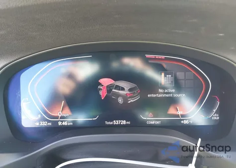 2022 BMW X3 Sdrive30I z USA, uszkodzony, nr VIN 5UX43DP02N9J97616